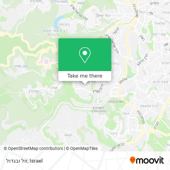 זול ובגדול map