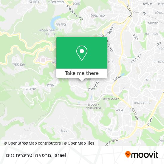 מרפאה וטרינרית גנים map