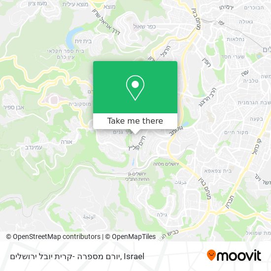 יורם מספרה -קרית יובל ירושלים map