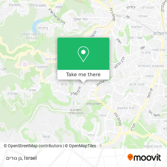 Карта גן גורים