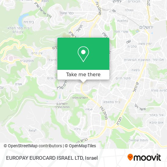 EUROPAY EUROCARD ISRAEL LTD map