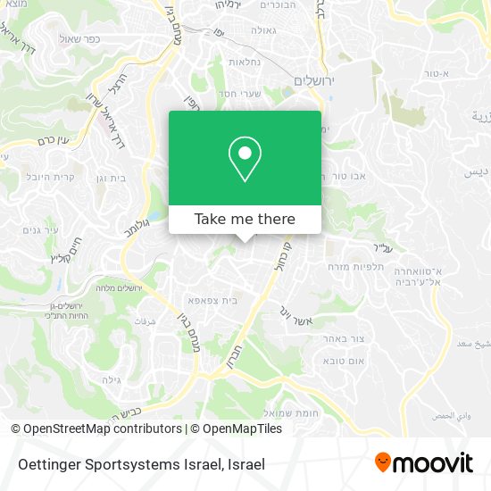 Карта Oettinger Sportsystems Israel