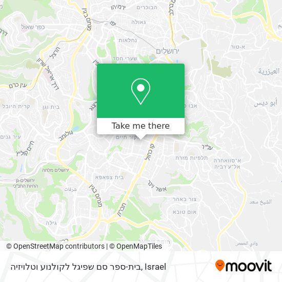 בית-ספר סם שפיגל לקולנוע וטלויזיה map