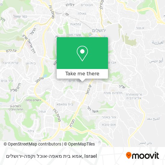 אמא בית מאפה-אוכל וקפה-ירושלים map