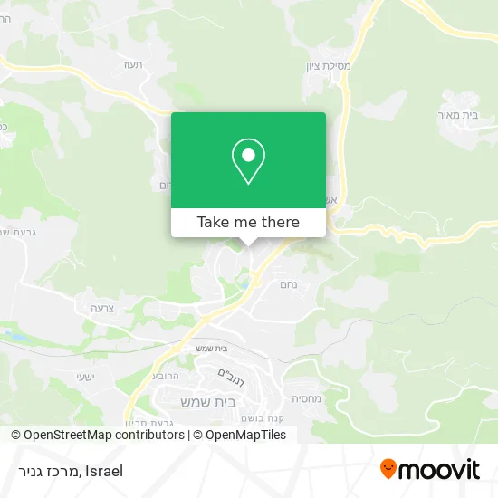 Карта מרכז גניר