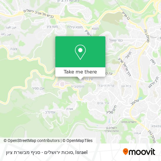 סוכות ירושלים - סניף מבשרת ציון map