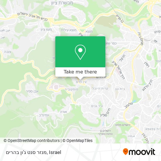 מנזר סנט ג'ון בהרים map