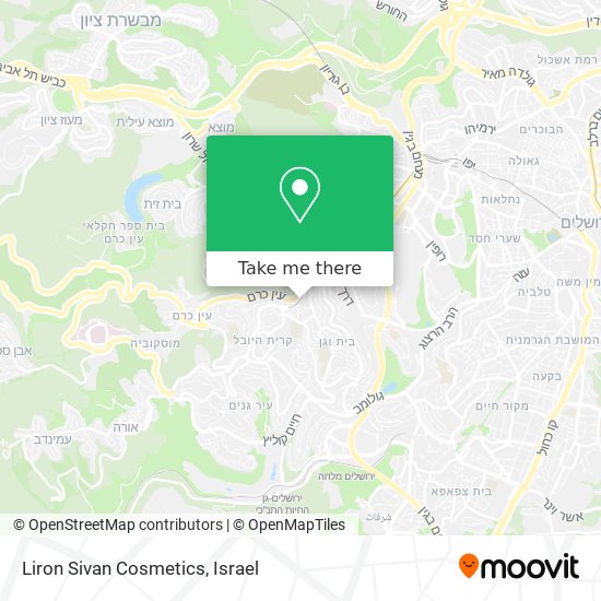 Liron Sivan Cosmetics map