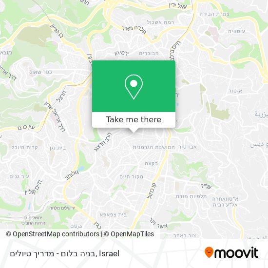 בניה בלום - מדריך טיולים map