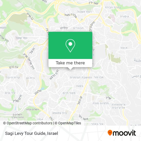 Sagi Levy Tour Guide map