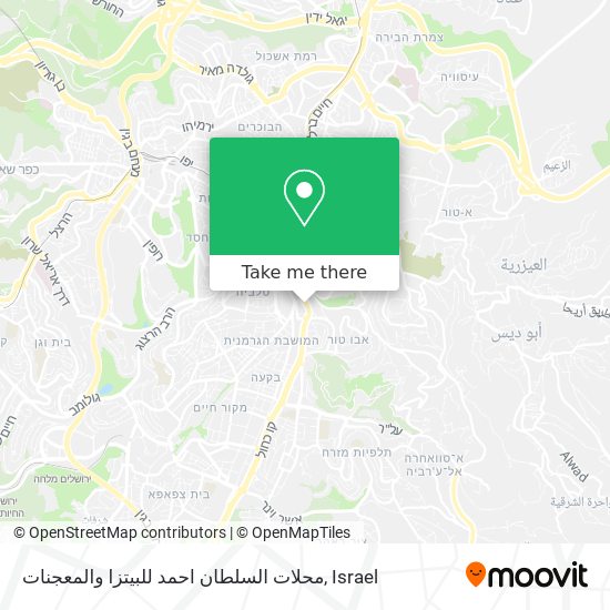 محلات السلطان احمد للبيتزا والمعجنات map