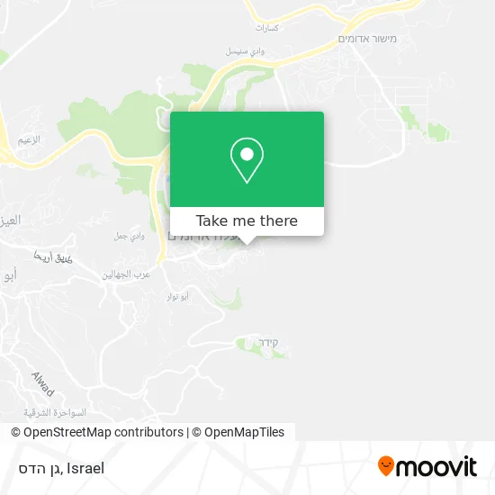 Карта גן הדס
