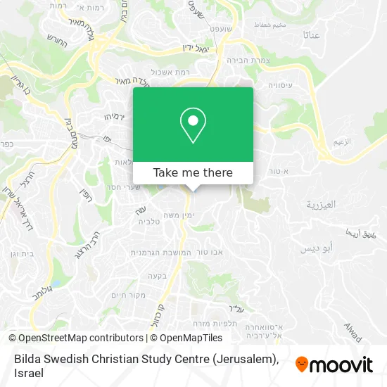 Карта Bilda Swedish Christian Study Centre (Jerusalem)