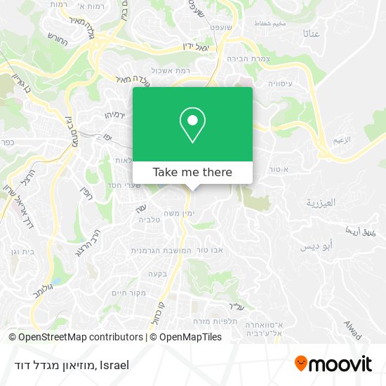 Карта מוזיאון מגדל דוד