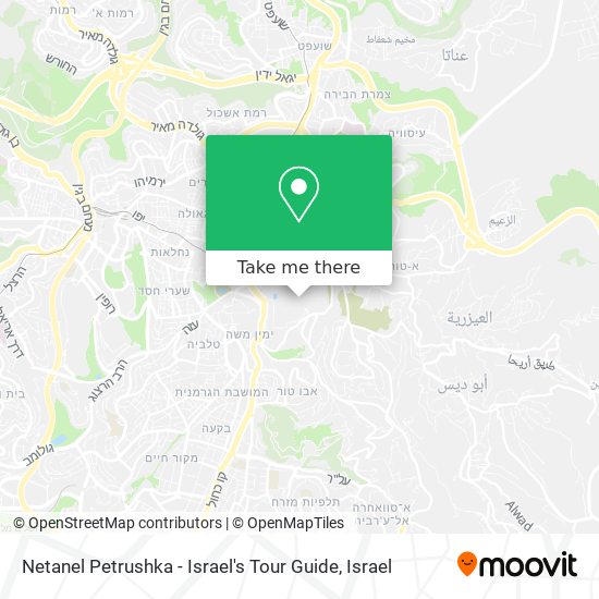 Netanel Petrushka - Israel's Tour Guide map