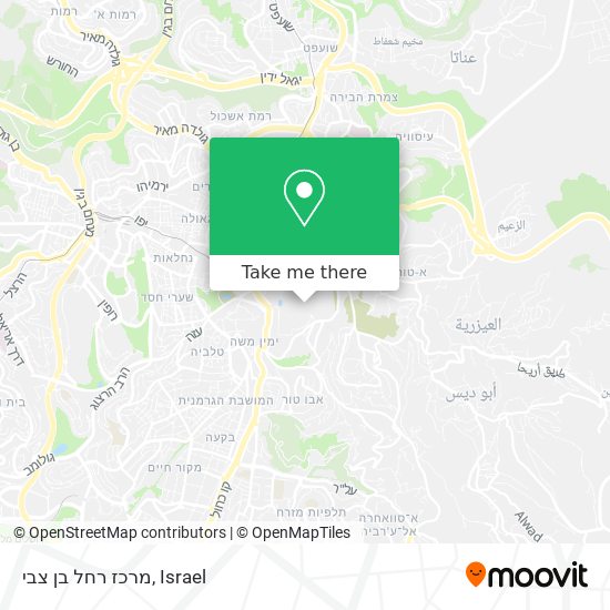 מרכז רחל בן צבי map