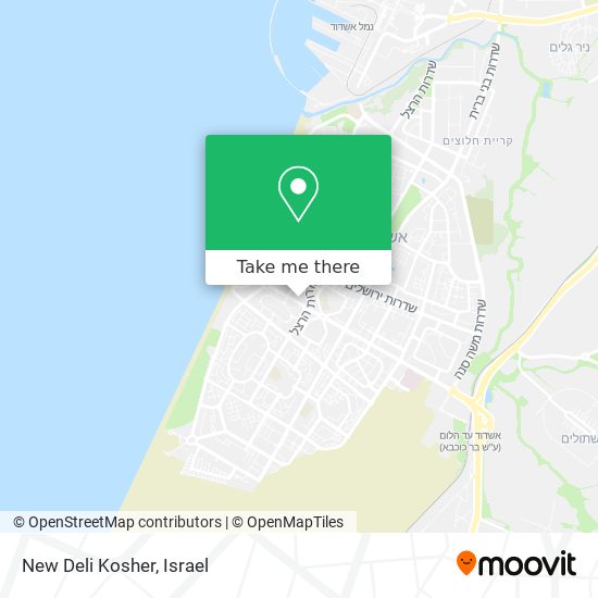 Карта New Deli Kosher