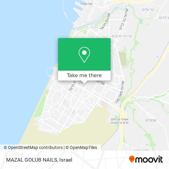 MAZAL GOLUB NAILS map