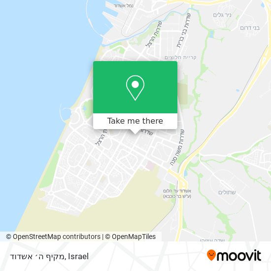 מקיף ה׳ אשדוד map