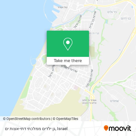 גן ילדים ממלכתי דתי-אצות ים map