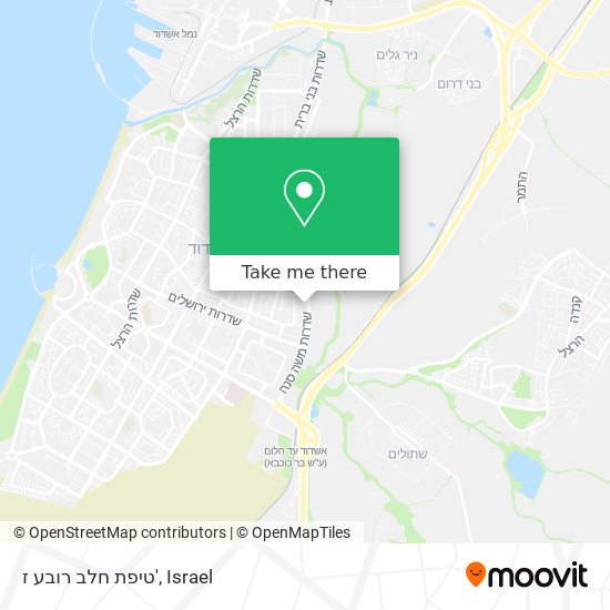 טיפת חלב רובע ז' map