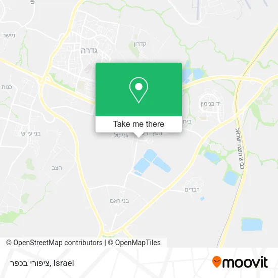 Карта ציפורי בכפר