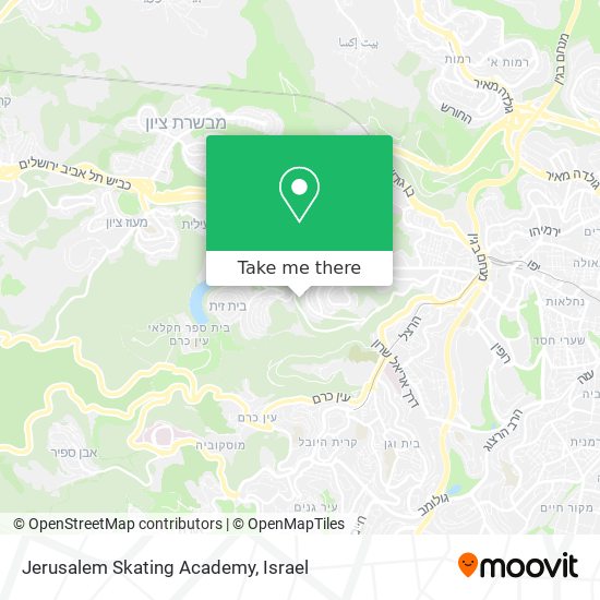 Карта Jerusalem Skating Academy