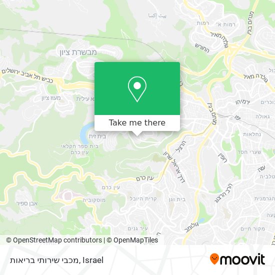 מכבי שירותי בריאות map