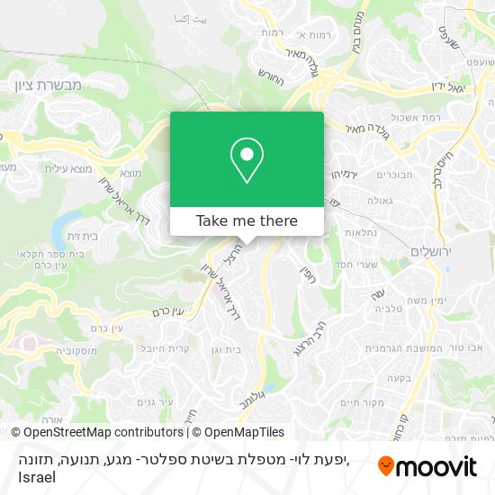 יפעת לוי- מטפלת בשיטת ספלטר- מגע, תנועה, תזונה map