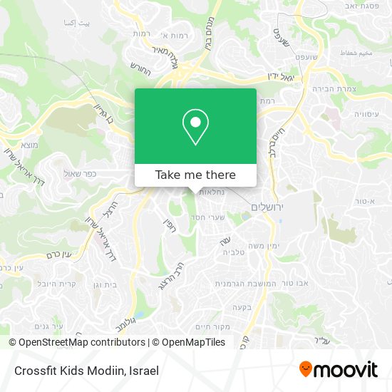 Crossfit Kids Modiin map