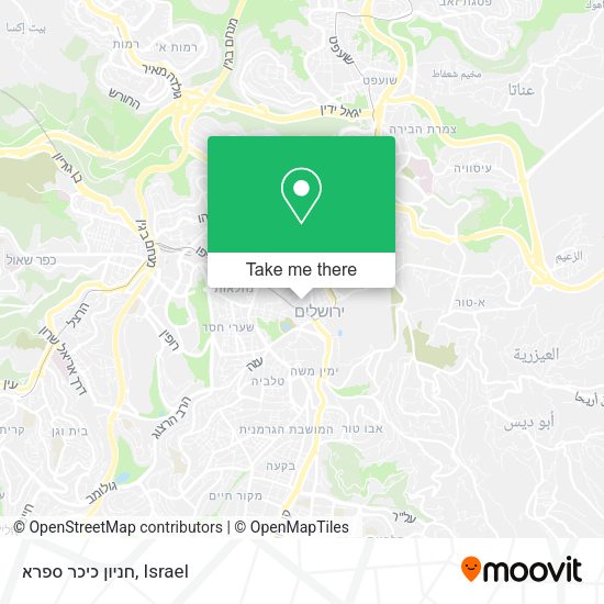חניון כיכר ספרא map