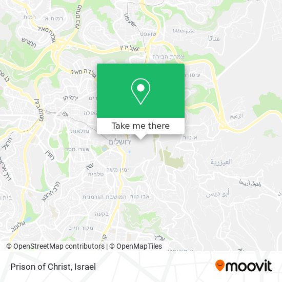 Prison of Christ map