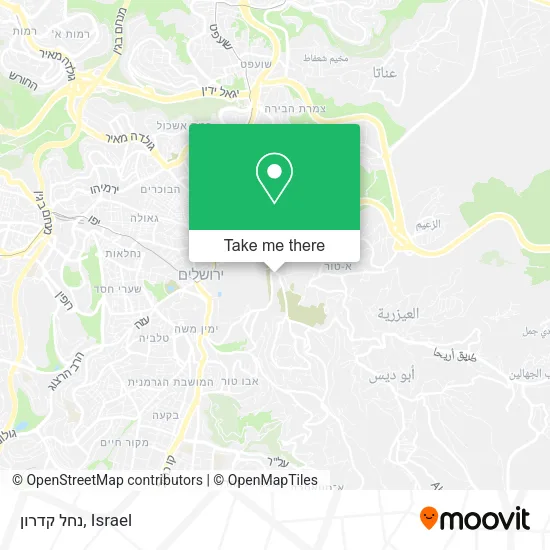 Карта נחל קדרון