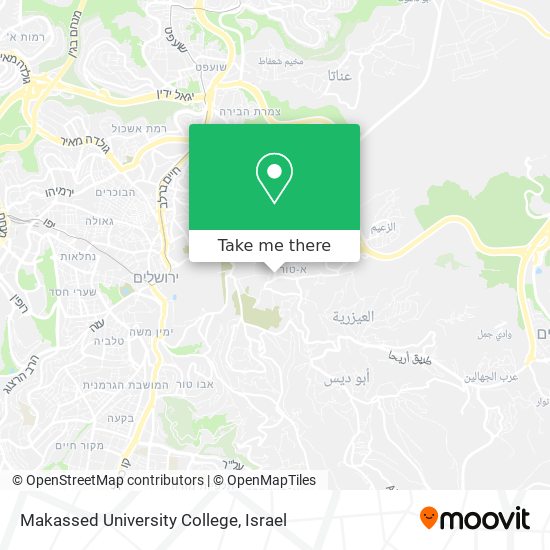 Makassed University College map