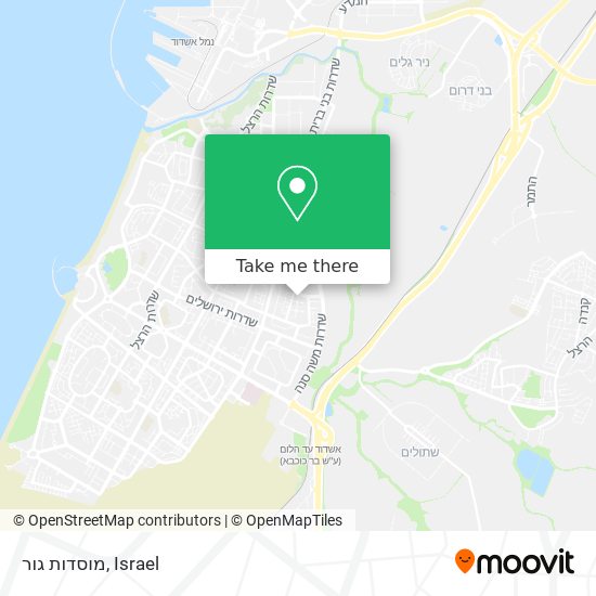 מוסדות גור map