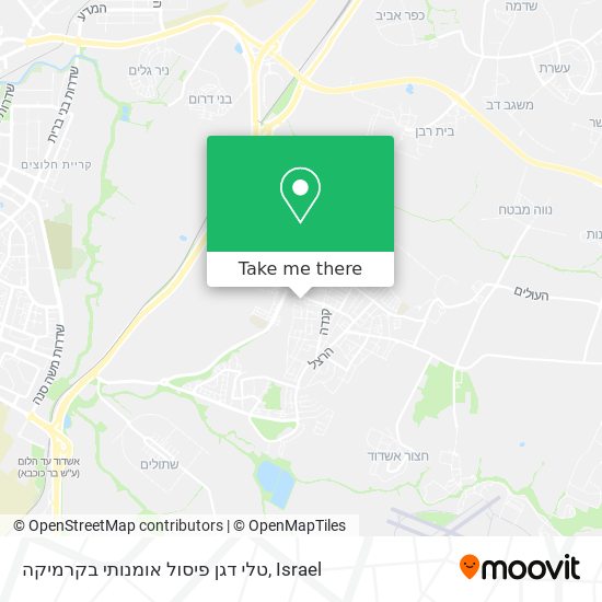 טלי דגן פיסול אומנותי בקרמיקה map