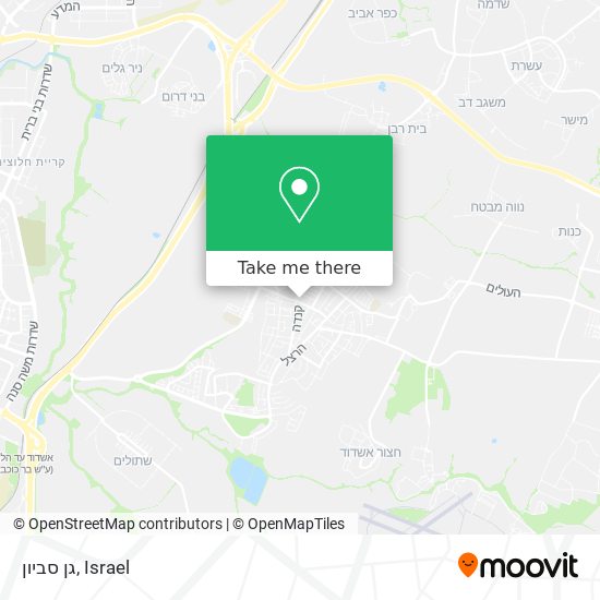 גן סביון map