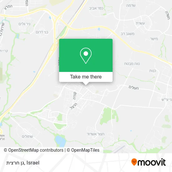 Карта גן חרצית