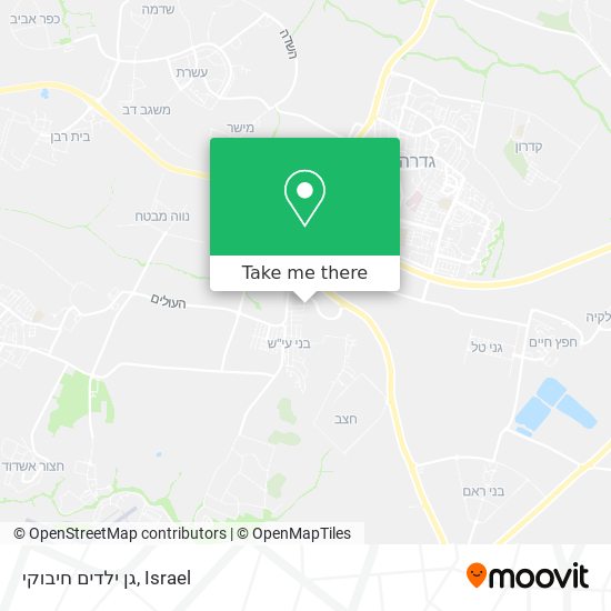 גן ילדים חיבוקי map