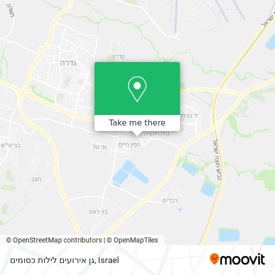 גן אירועים לילות כסומים map