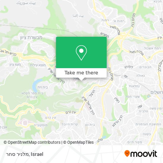 מלניר סחר map