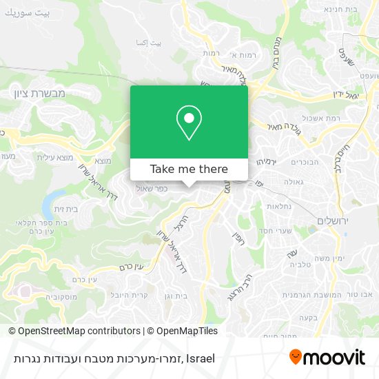 זמרו-מערכות מטבח ועבודות נגרות map