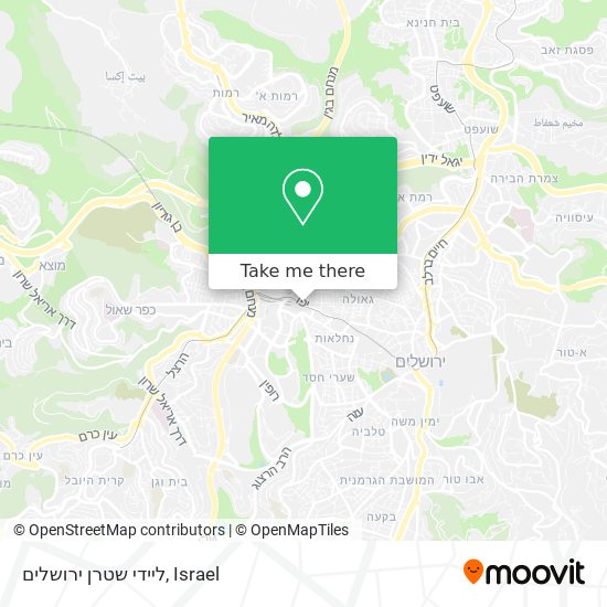 ליידי שטרן ירושלים map