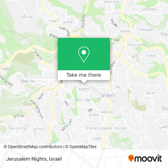 Карта Jerusalem Nights
