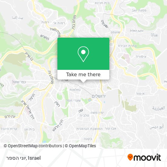 יוני הספר map