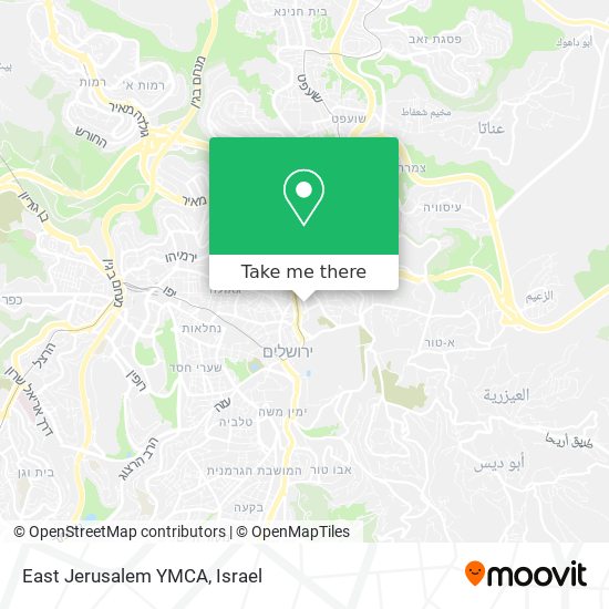 Карта East Jerusalem YMCA