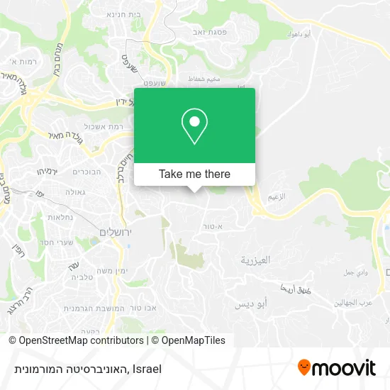 Карта האוניברסיטה המורמונית