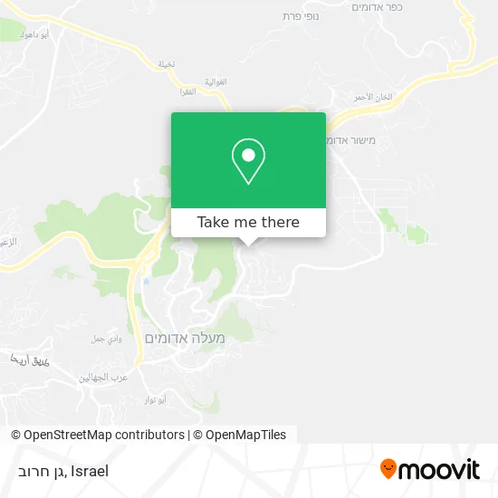 Карта גן חרוב