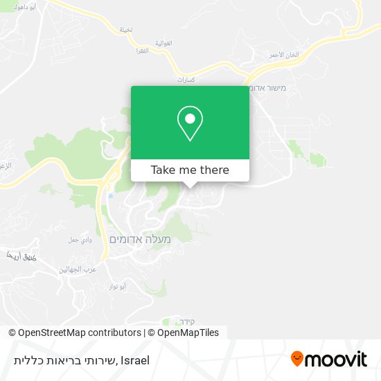 שירותי בריאות כללית map