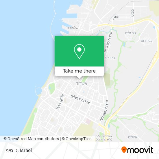 גן סיני map